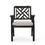 Outdoor Dining Chairs, Light Beige + Antique Matte Black 68182-00BLK