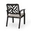 Outdoor Dining Chairs, Light Beige + Antique Matte Black 68182-00BLK