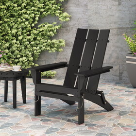 Zuma Foldable Adirondack Chair 68319-00BLK