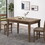 Wood Counter Height Dining Table, Antique Brown, 35"D x 59.1"W x 36.5"H 69004-00ABRN
