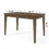 Wood Counter Height Dining Table, Antique Brown, 35"D x 59.1"W x 36.5"H 69004-00ABRN