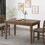 Wood Counter Height Dining Table, Antique Brown, 35"D x 59.1"W x 36.5"H 69004-00ABRN