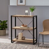 Wooden With Iron 3 Shelve Rack 69352-00