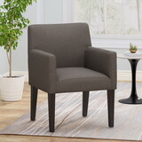 ARM CHAIR Chairs Furniture Dark Grey Accent Seating Living Space Hardwood Rubber Wood Plywood