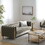 Mirod Comfy 3-seat Sofa with Tufted Back and Arm, Modern for Living Room