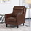 Club Chair, Dark Brown 69632-00PUDBRN