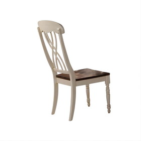 Acme Dylan Side Chair (Set-2) in Buttermilk & Oak 70333