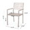 Outdoor Modern Aluminum Dining Chair, Silver 70340-00