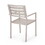 Outdoor Modern Aluminum Dining Chair, Silver 70340-00