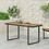 Outdoor Dining Table, Gray + Natural 70497-00GRY