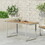 Dining Table, Silver + Natural 70497-00