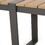 Outdoor Dining Bench, Gray + Natural 70498-00GRY