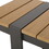 Outdoor Dining Bench, Gray + Natural 70498-00GRY