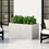 Outdoor Large Square Mgo Planter 70626-00WHI