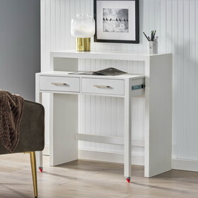 Desk With Upper Console Table