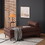 Chaise Lounge, Dark Brown 70865-00PUDBRN