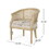 Accent Chair, Beige+Natural 71062-00BGE