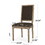 Dining Chair, Brown 71237-00BRNNTL