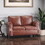 Loveseat, Light Brown 71404-00PUCOGN