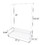 Clothing Garment Rack with Shelves, Metal Cloth Hanger Rack Stand Clothes Drying Rack for Hanging Clothes,with Top Rod Organizer Shirt Towel Rack and Lower Storage Shelf for Boxes Shoes Boots, White