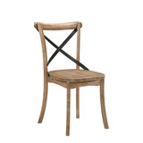 Acme Kendric Side Chair (Set-2), Rustic Oak 71777