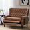 OversizeFaux Leather Recliner Light Brown 71807-00