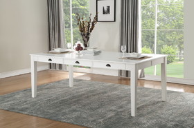 Acme Renske Dining Table in Antique White 71850