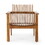 Outdoor Acacia Wood Slatted Club Chairs, Set of 2, Teak finish, Acacia Wood, 30"D x 28"W x 30.75"H 71921.00WTC