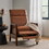 Faux Leather Upholstered Pushback Recliner Light Brown 72014-00PUCOGN