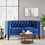 Loveseat, Navy Blue, Velvet