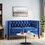 Loveseat, Navy Blue, Velvet