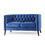 Loveseat, Navy Blue, Velvet