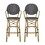 Barstool, Black, Wicker 72605-00BLK