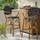 Barstool, Black, Wicker 72605-00BLK