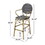 Barstool, Black, Wicker 72605-00BLK