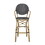 Barstool, Black, Wicker 72605-00BLK