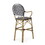 Barstool, Black, Wicker 72605-00BLK