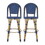 Barstool, Blue, Wicker