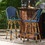 Barstool, Blue, Wicker