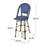 Barstool, Blue, Wicker