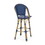 Barstool, Blue, Wicker