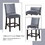 ACME Yelena Counter Height Chair (Set-2), Fabric & Weathered Espresso 72942