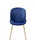 ACME Chuchip Side Chair (Set-2) in Blue Velvet & Gold 72947