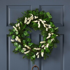 25.5" Leaves/Berry Wreath