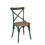 ACME Zaire Side Chair (1pc) in Antique Turquoise & Antique Oak 73072