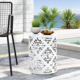Metal end Table -Large 73605-00WHI
