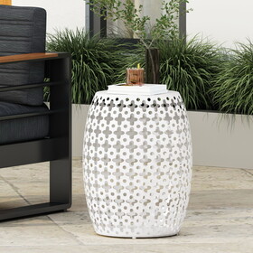 Metal end Table -Large 73609-00WHI