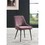 ACME Caspian Side Chair, Pink Fabric & Black Finish 74012