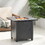 Elwick Square 28" Iron Fire Pit - 40,000 Btu Tank Inside