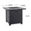 Elwick Square 28" Iron Fire Pit - 40,000 Btu Tank Inside